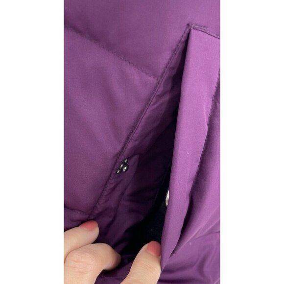 Lands’ End Women’s Purple 80% Down 20% Feathers Filled Puffer Zip Vest‎ Sz M - Picture 7 of 10